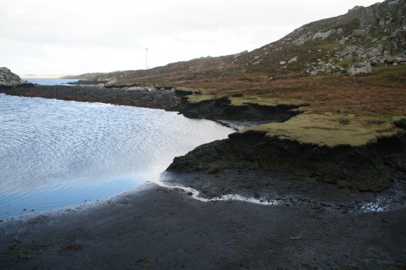 Sheltered intertidal bays and lagoons contain evidence of well preserved organic material, in some cases several 1000s of years.