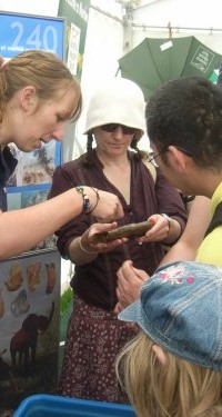 Outreach Officer Gemma Ingason with crowds at the Norfolk Show